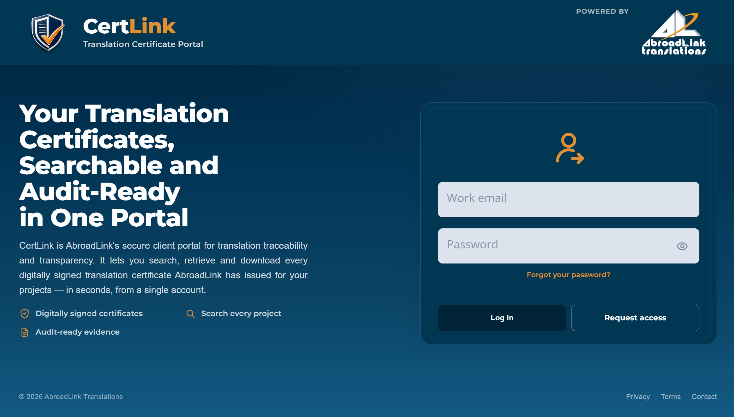 CertLink AbroadLink